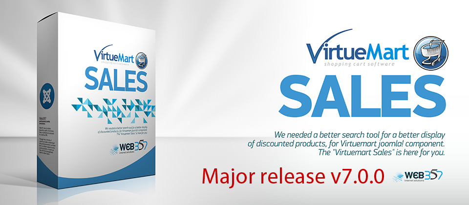A major release for Virtuemart Sales Joomla! (v7.0.0) released