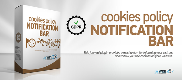 New Features and Many Improvements in version 3.3.8 of the Web357 Cookies Policy GDPR Ready Joomla! plugin
